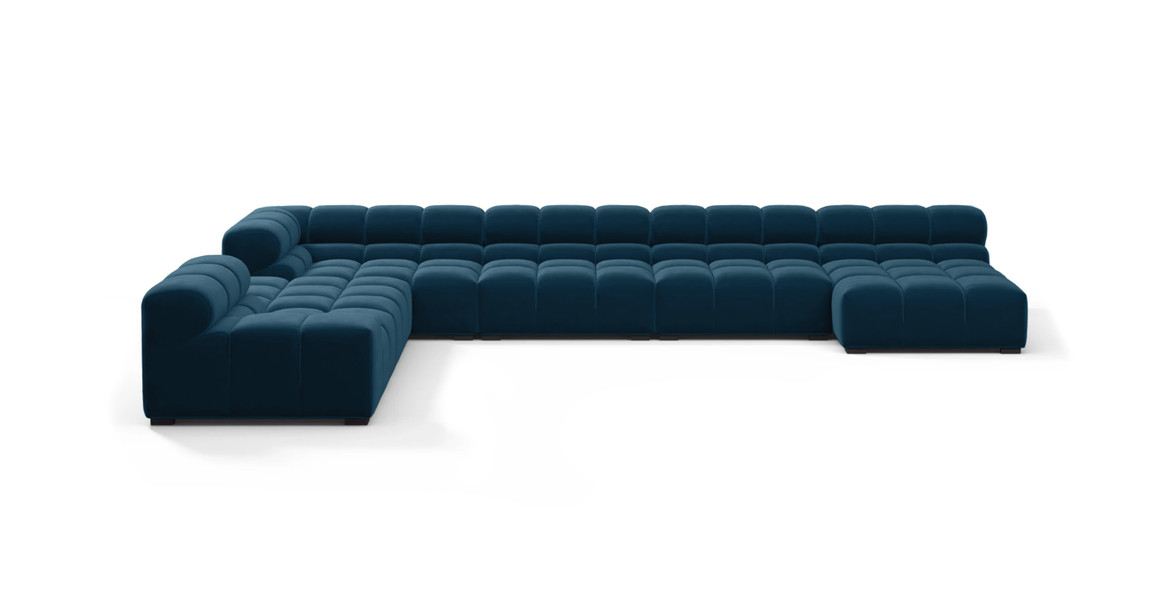Tufted Sectional Sofa - Extra Large Left Corner