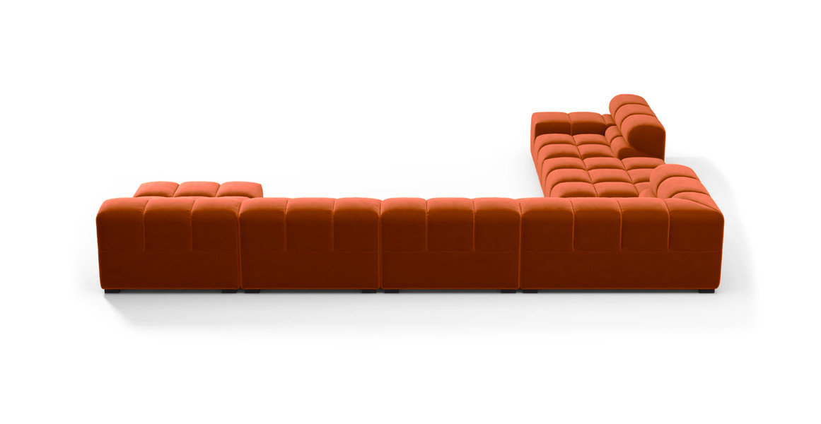 Tufted Sectional Sofa - Extra Large Left Corner