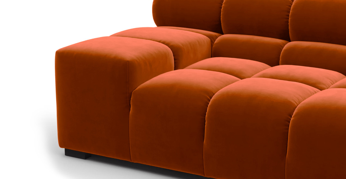 Tufted Sectional Sofa - Extra Large Left Corner