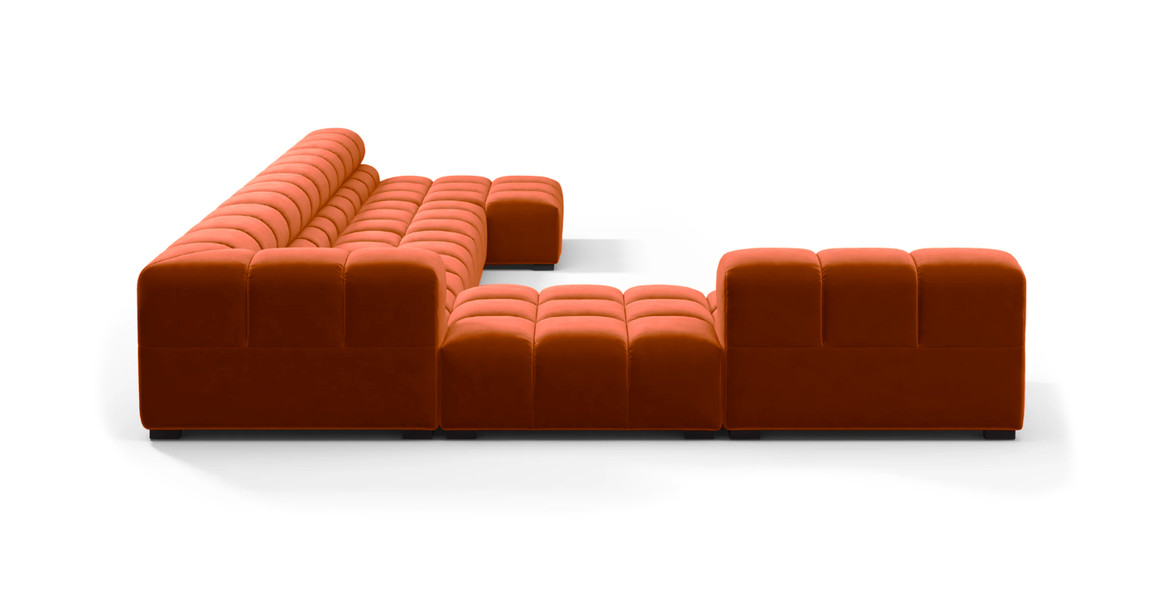 Tufted Sectional Sofa - Extra Large Left Corner