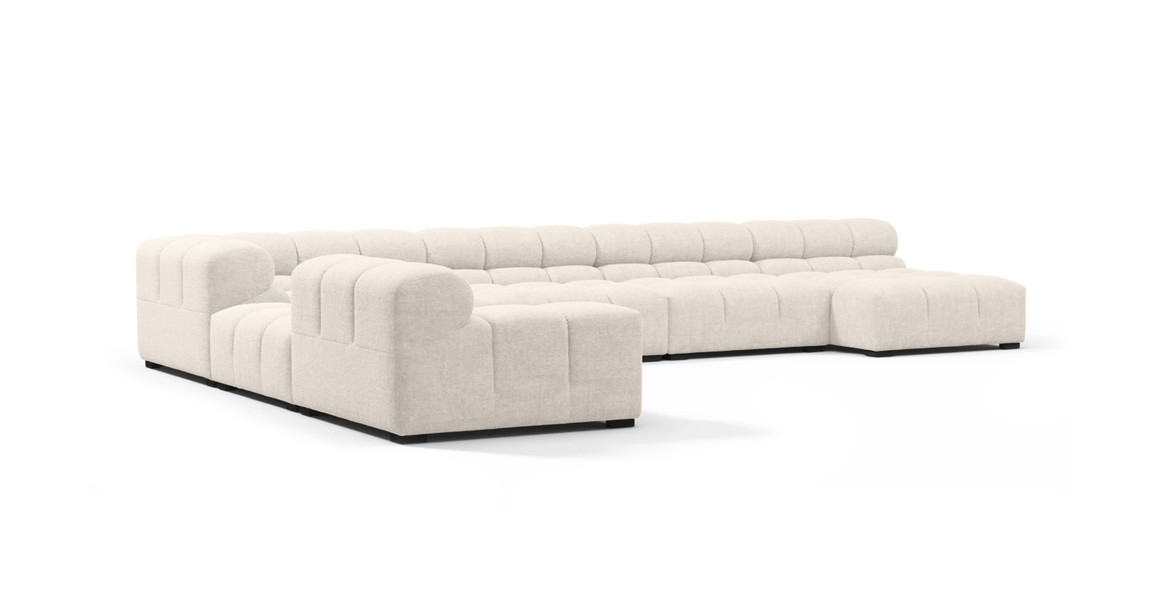 Tufted Sectional Sofa - Extra Large Left Corner
