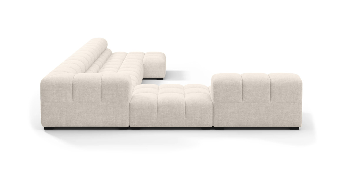 Tufted Sectional Sofa - Extra Large Left Corner