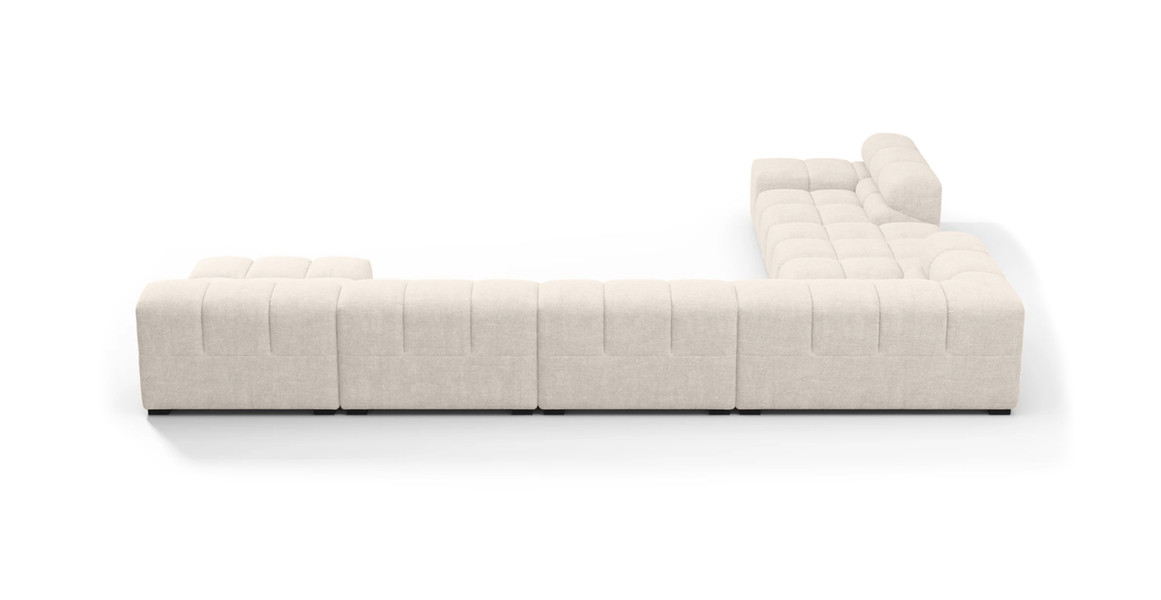 Tufted Sectional Sofa - Extra Large Left Corner