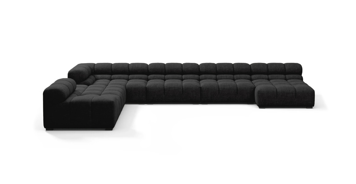 Tufted Sectional Sofa - Extra Large Left Corner