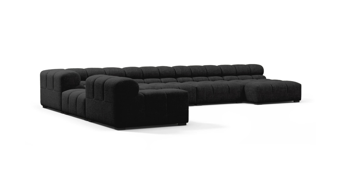 Tufted Sectional Sofa - Extra Large Left Corner