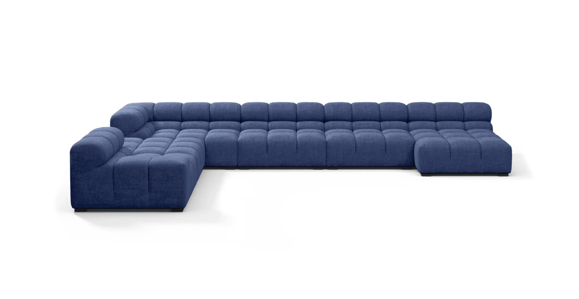 Tufted Sectional Sofa - Extra Large Left Corner