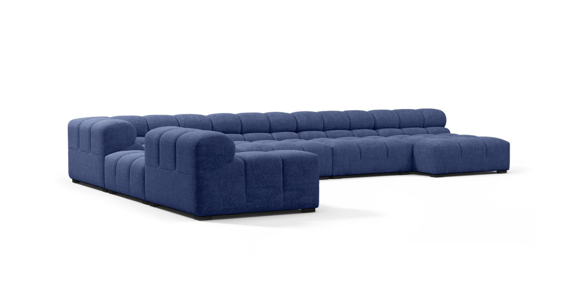 Tufted Sectional Sofa - Extra Large Left Corner