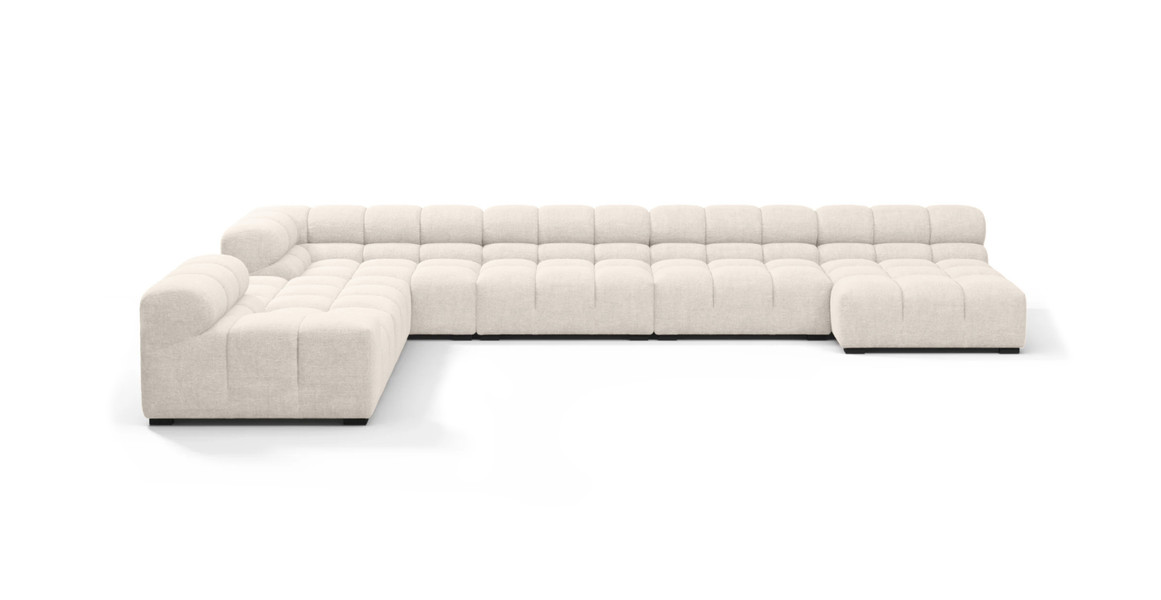 Tufted Sectional Sofa - Extra Large Left Corner