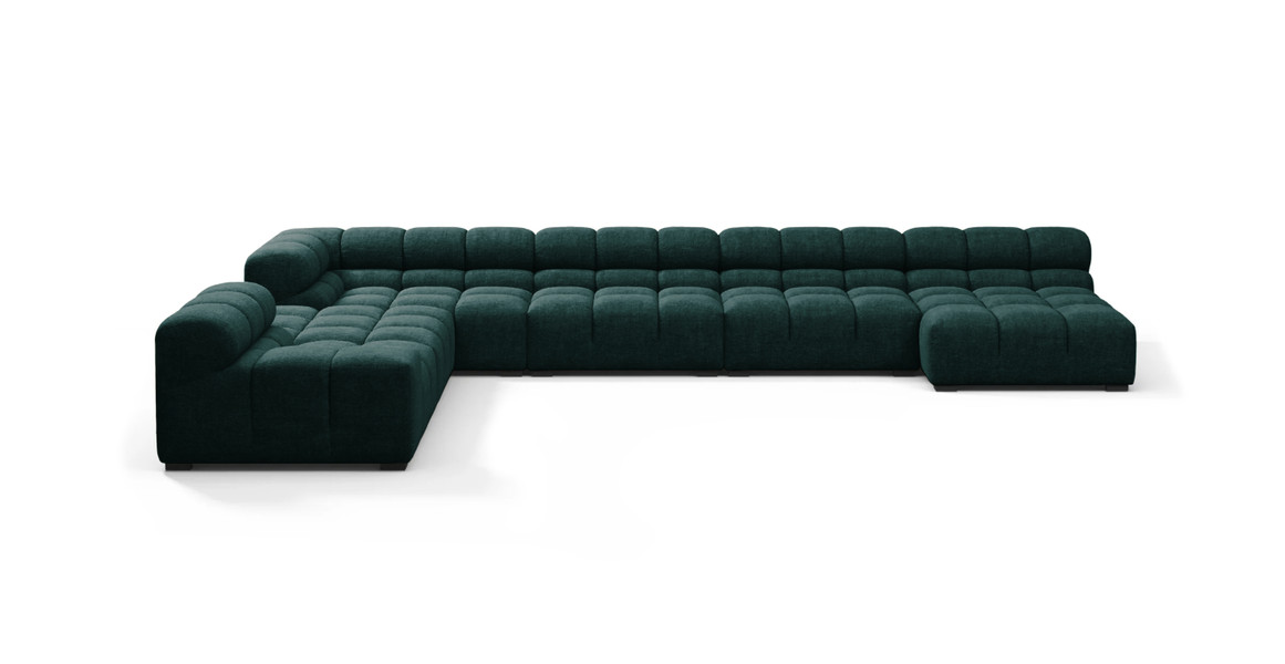 Tufted Sectional Sofa - Extra Large Left Corner