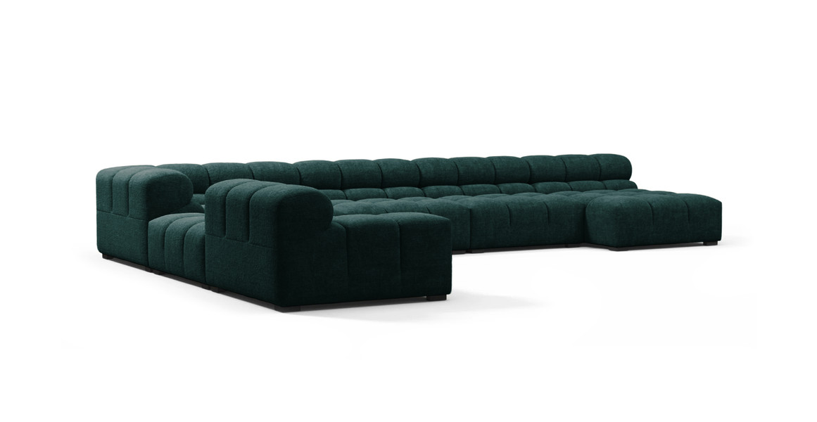 Tufted Sectional Sofa - Extra Large Left Corner
