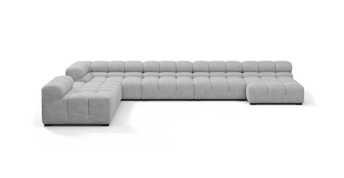 Tufted Sectional Sofa - Extra Large Left Corner