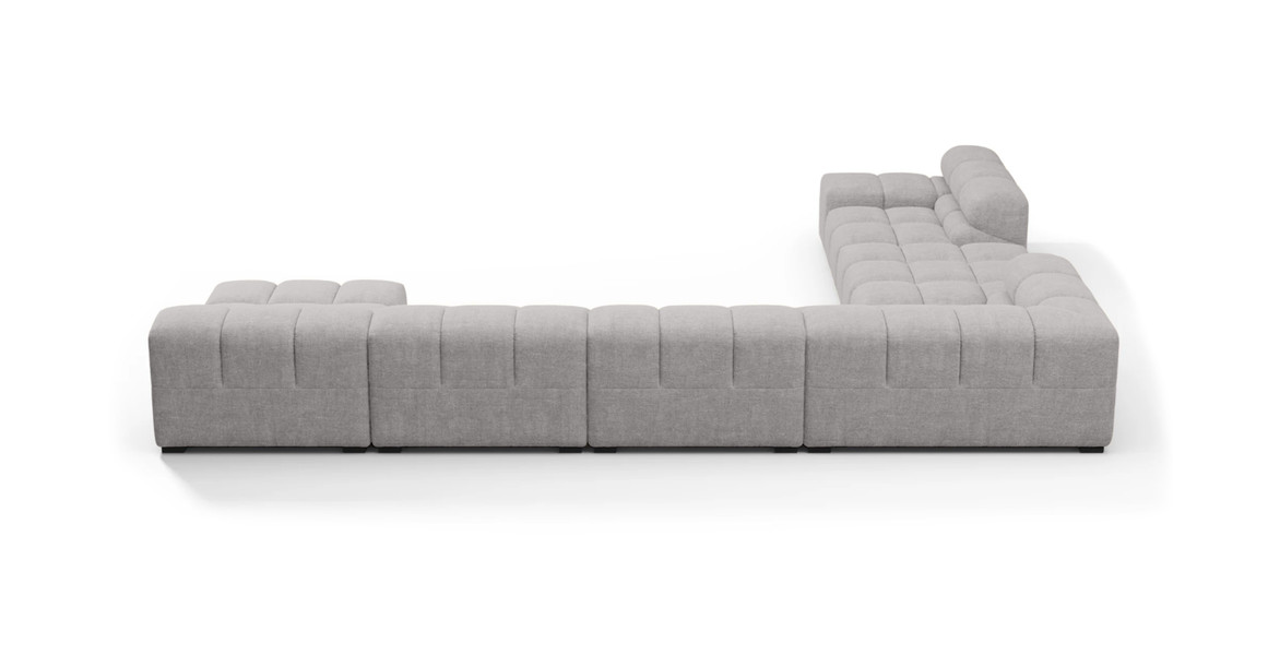 Tufted Sectional Sofa - Extra Large Left Corner