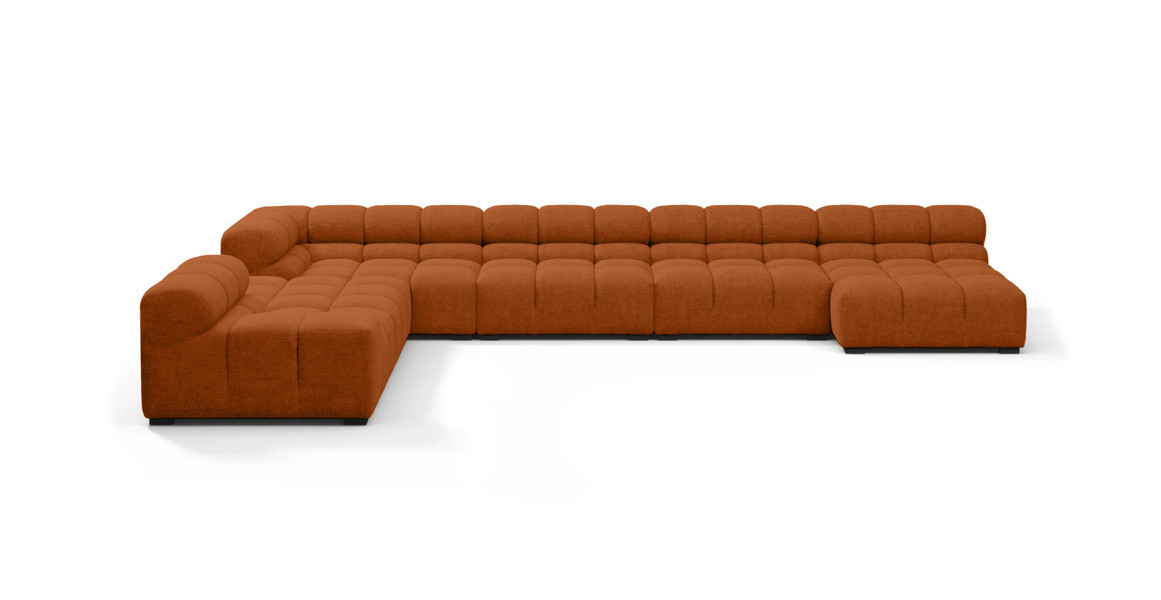 Tufted Sectional Sofa - Extra Large Left Corner