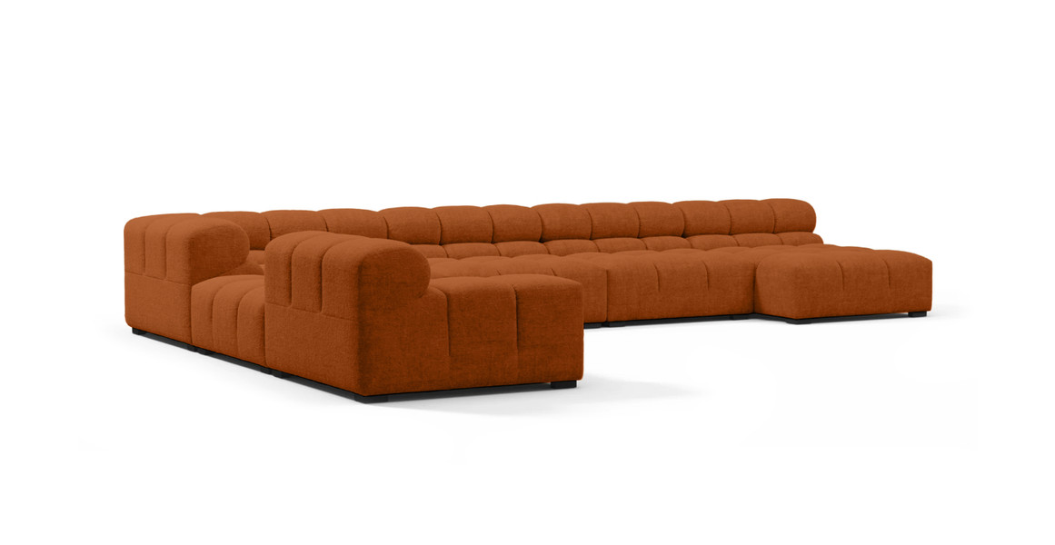 Tufted Sectional Sofa - Extra Large Left Corner