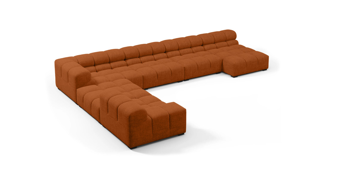 Tufted Sectional Sofa - Extra Large Left Corner