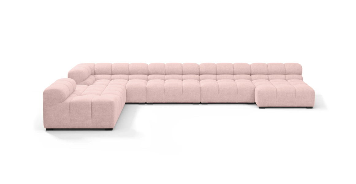 Tufted Sectional Sofa - Extra Large Left Corner
