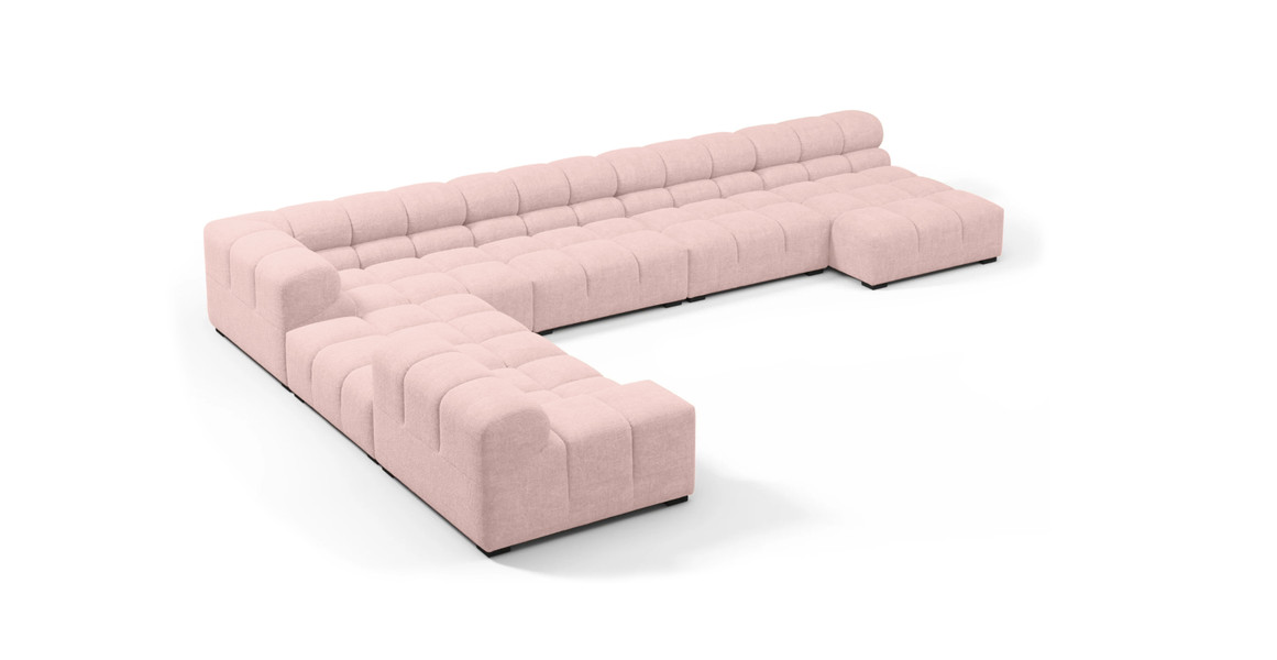 Tufted Sectional Sofa - Extra Large Left Corner