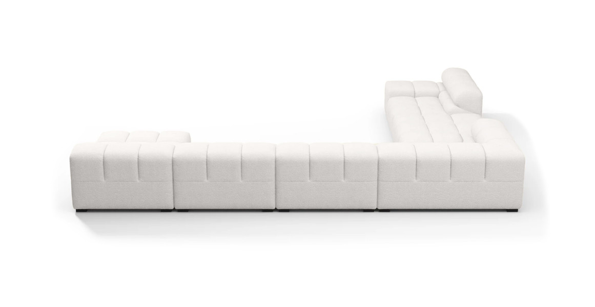 Tufted Sectional Sofa - Extra Large Left Corner