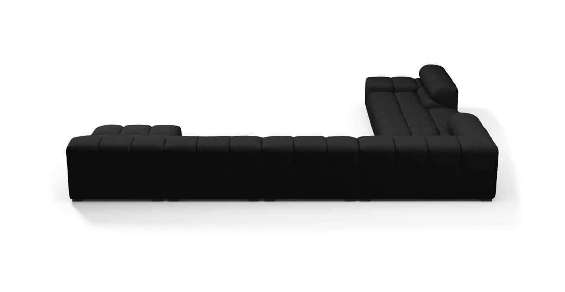 Tufted Sectional Sofa - Extra Large Left Corner