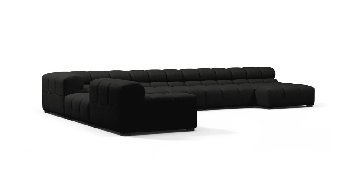 Tufted Sectional Sofa - Extra Large Left Corner