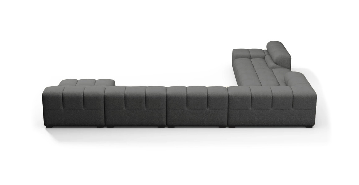Tufted Sectional Sofa - Extra Large Left Corner