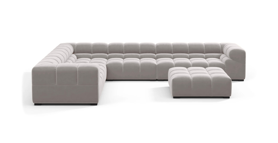 Tufted Sectional Sofa - Large Left Corner
