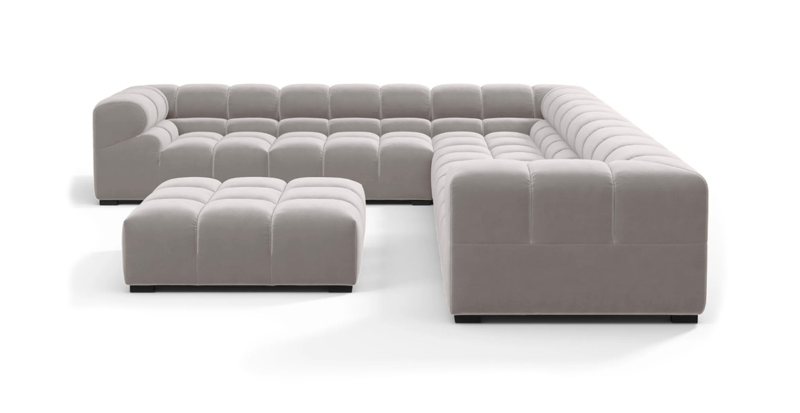 Tufted Sectional Sofa - Large Left Corner