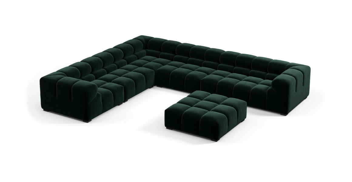 Tufted Sectional Sofa - Large Left Corner
