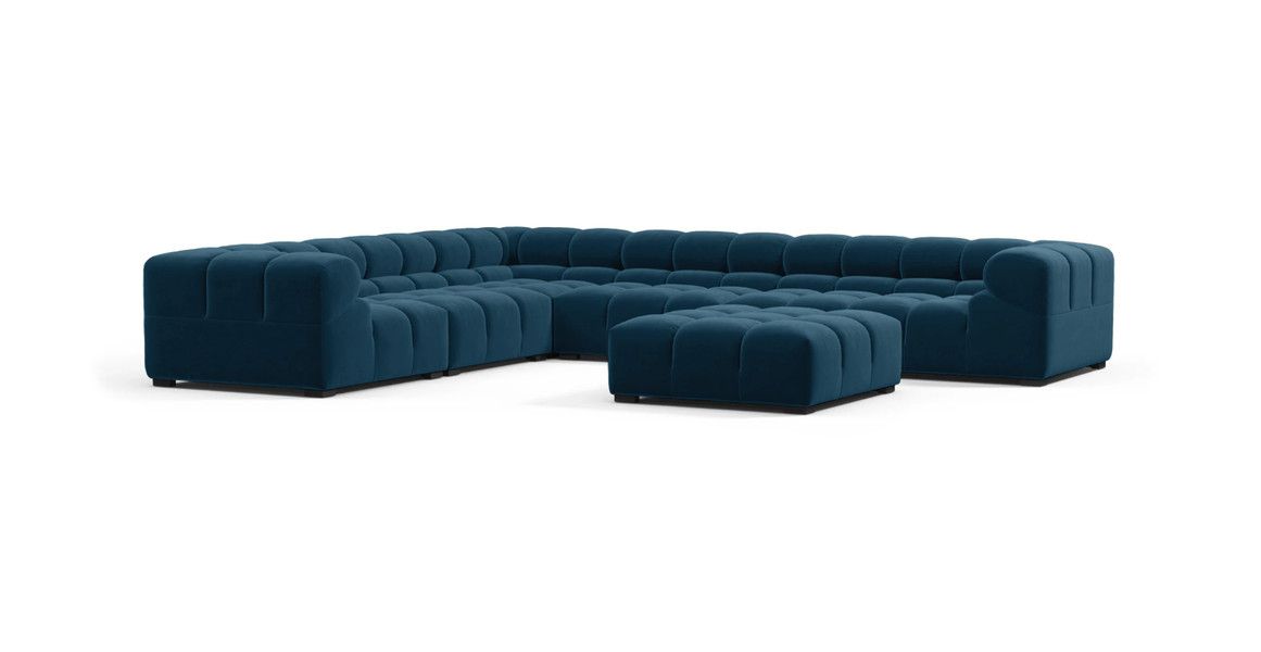 Tufted Sectional Sofa - Large Left Corner