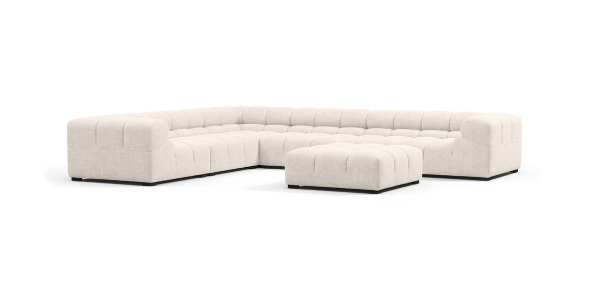 Tufted Sectional Sofa - Large Left Corner