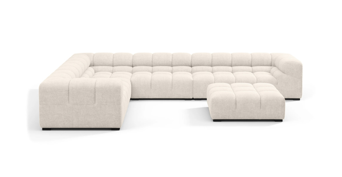 Tufted Sectional Sofa - Large Left Corner