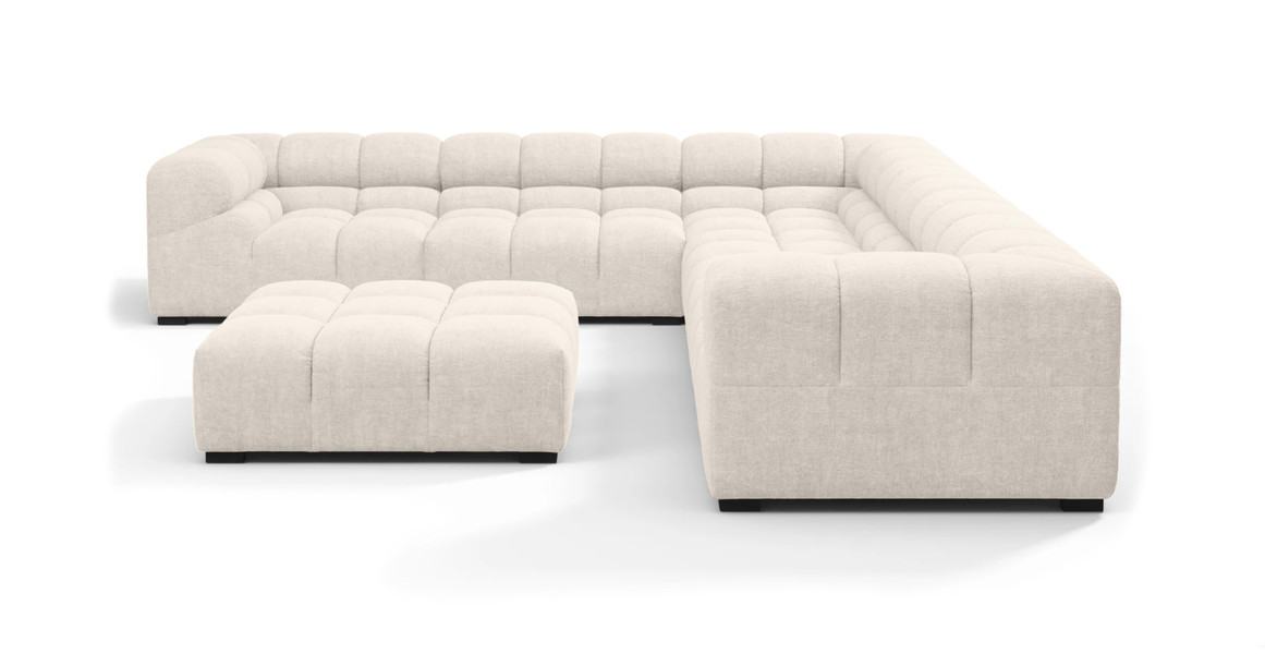 Tufted Sectional Sofa - Large Left Corner