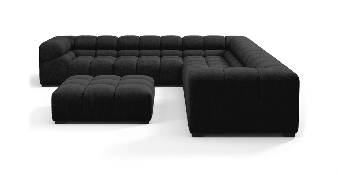 Tufted Sectional Sofa - Large Left Corner