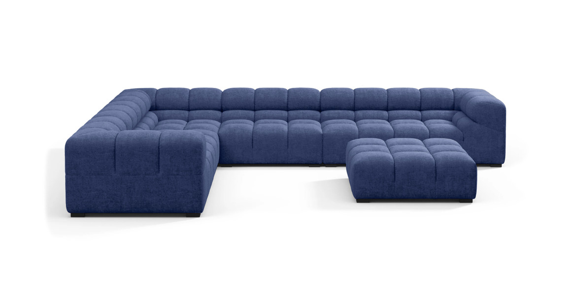 Tufted Sectional Sofa - Large Left Corner
