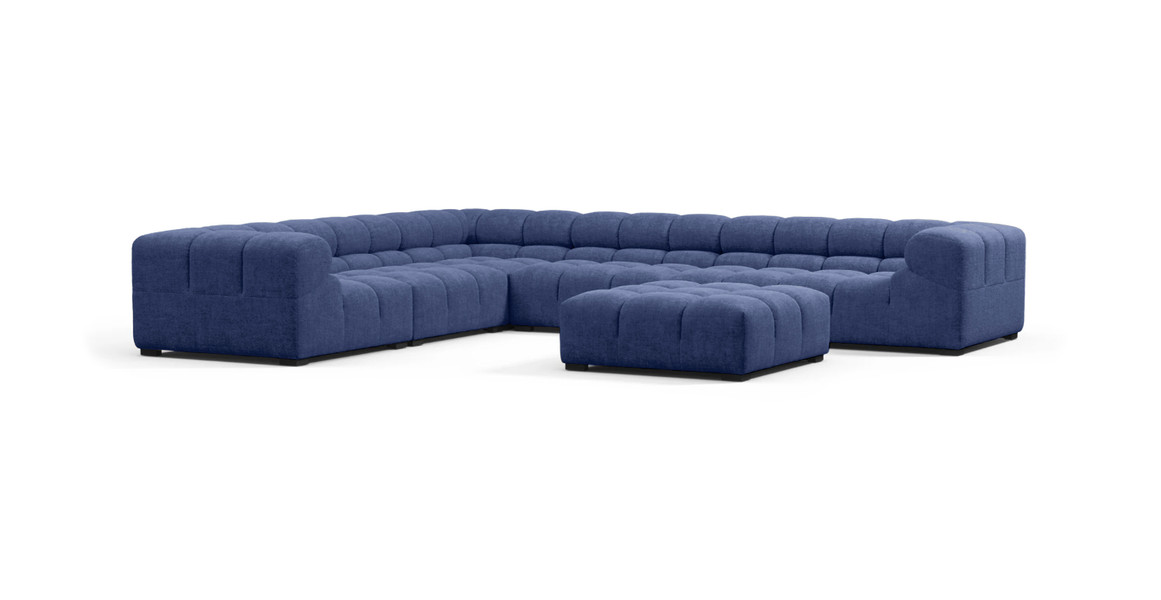 Tufted Sectional Sofa - Large Left Corner