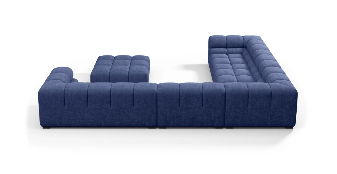 Tufted Sectional Sofa - Large Left Corner