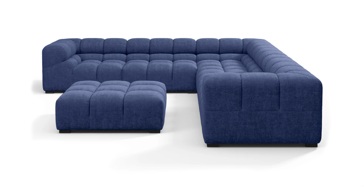 Tufted Sectional Sofa - Large Left Corner