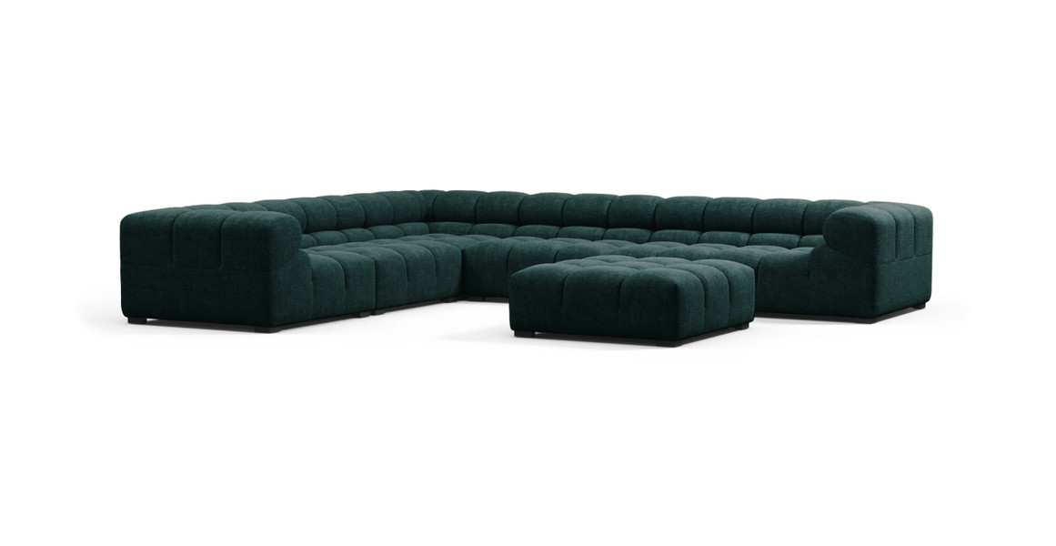 Tufted Sectional Sofa - Large Left Corner