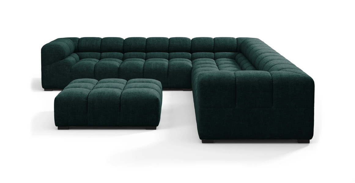 Tufted Sectional Sofa - Large Left Corner