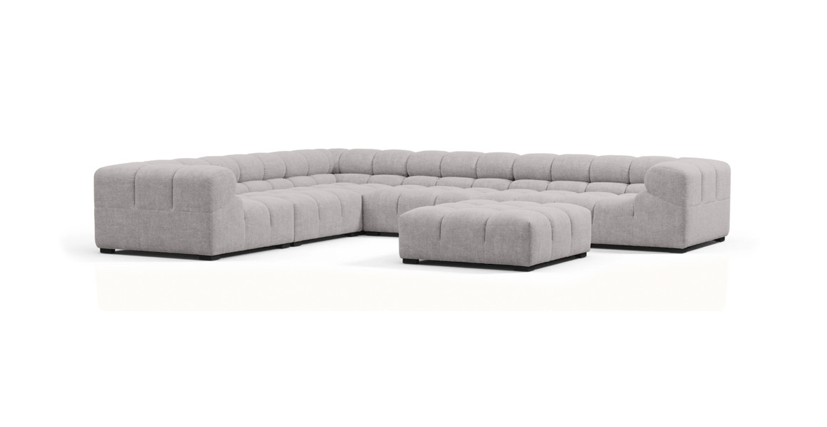 Tufted Sectional Sofa - Large Left Corner