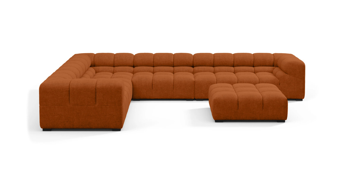 Tufted Sectional Sofa - Large Left Corner