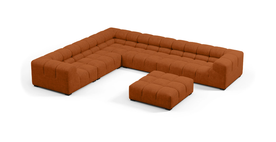 Tufted Sectional Sofa - Large Left Corner