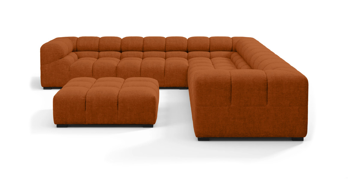 Tufted Sectional Sofa - Large Left Corner
