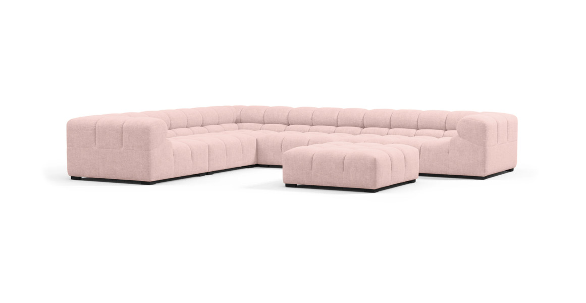 Tufted Sectional Sofa - Large Left Corner
