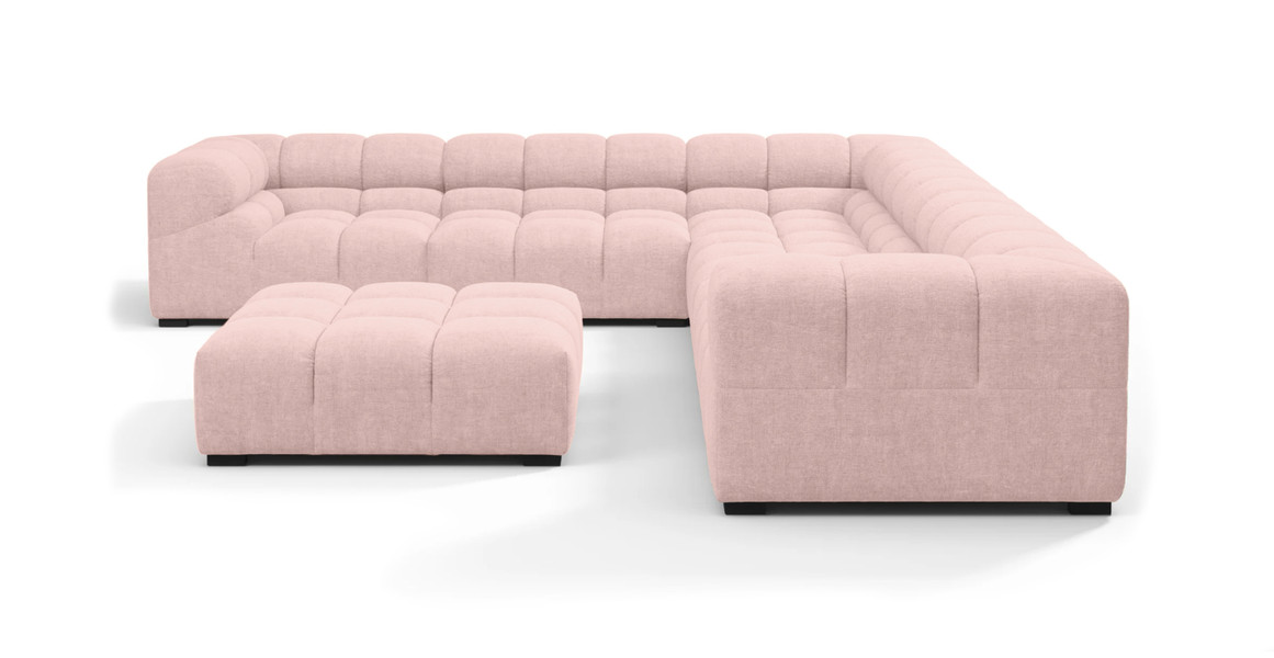 Tufted Sectional Sofa - Large Left Corner