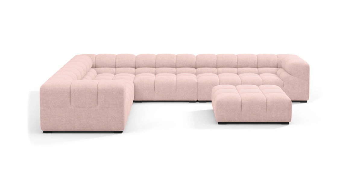 Tufted Sectional Sofa - Large Left Corner