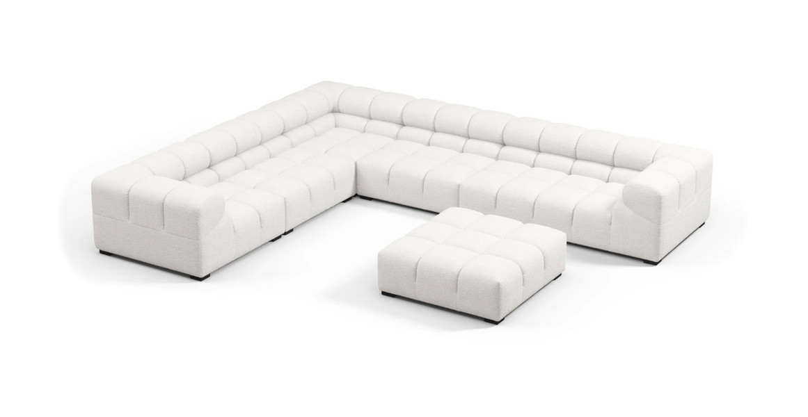 Tufted Sectional Sofa - Large Left Corner