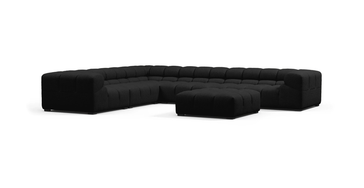 Tufted Sectional Sofa - Large Left Corner