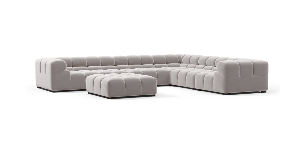 Tufted Sectional Sofa - Large Right Corner