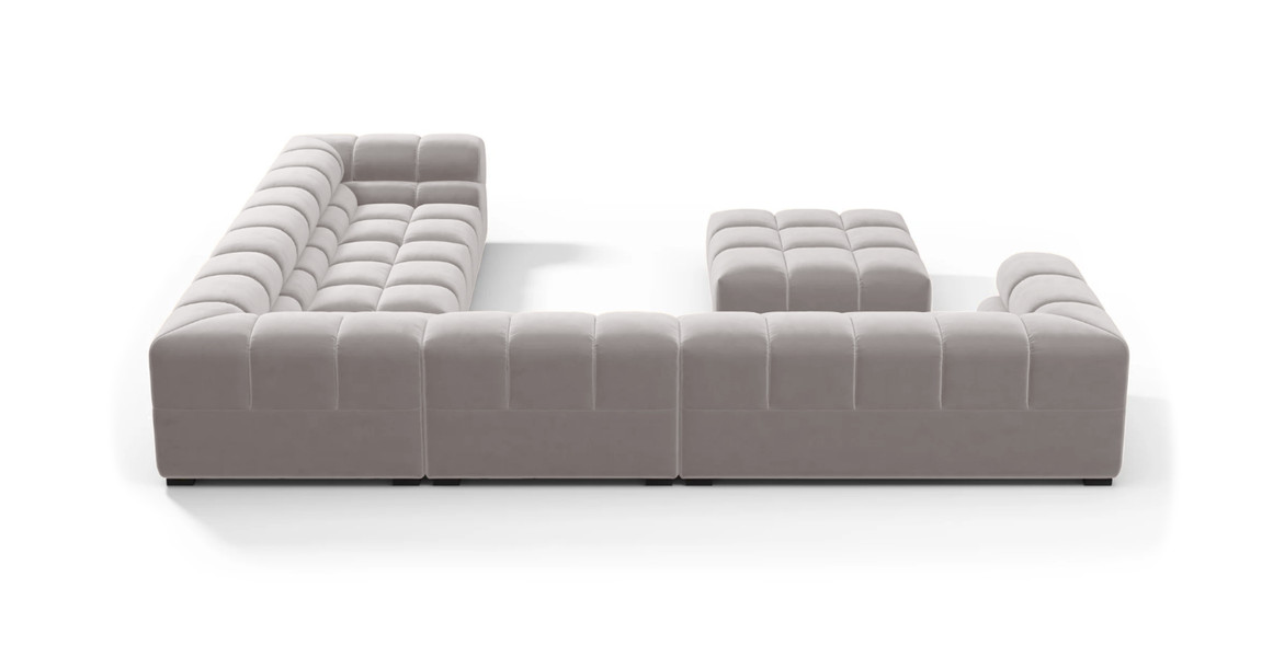 Tufted Sectional Sofa - Large Right Corner